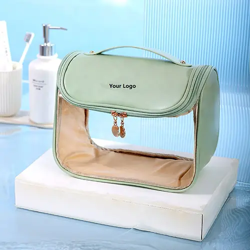 New Fashion Transparent Hook Beach Luxury Makeup Bag Waterproof Manufacturers Clear Travel Large Toiletry Bag Womens